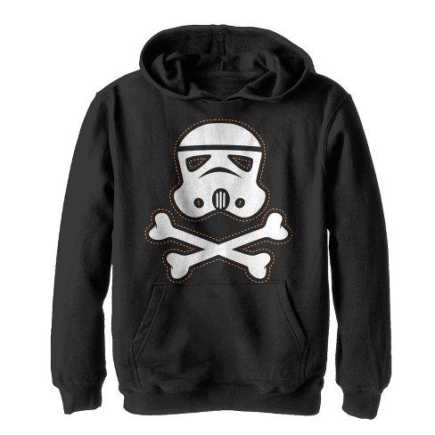 Boy s Star Wars Halloween Stormtrooper Crossbones Pull Over Hoodie