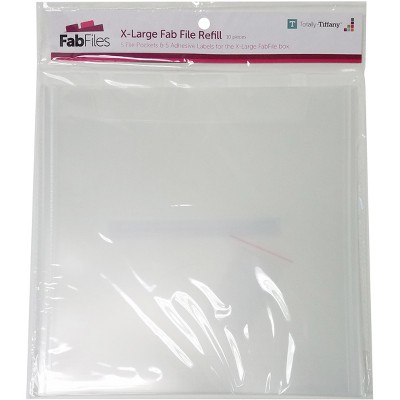 Totally-Tiffany Fab File Pockets 5/Pkg-12x12