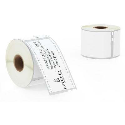 BETCKEY - Compatible DYMO 30323  Shipping/Name Badge Labels, Strong Adhesive & Perforated, Compatible with DYMO Labelwriter 450