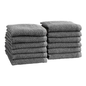 Cotton Quick Dry Textured Bath Towel - Great Bay Home - 1 of 4