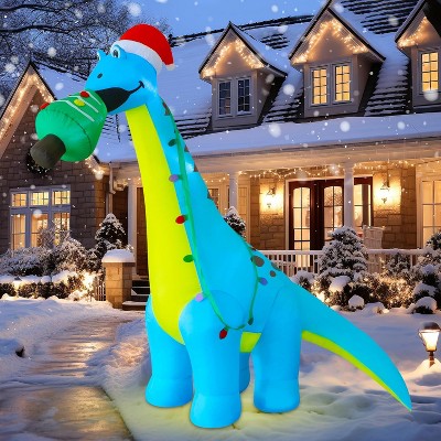 Paaaawaters 5 FT Inflatable Christmas Tree, LED Light up Xmas Tree Blow up Decorations