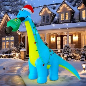 Paaaawaters 5 FT Inflatable Christmas Tree, LED Light up Xmas Tree Blow up Decorations - 1 of 4