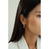 Bearfruit Jewelry Sterling Silver 18k Gold Plated Josephine Tennis Earrings - 3 of 4