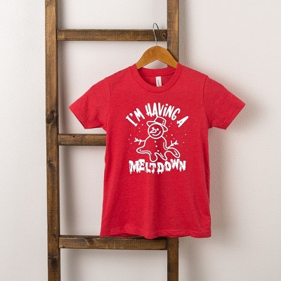 The Juniper Shop Having A Meltdown Snowman Toddler Short Sleeve Tee
