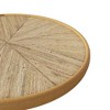 LIVAREEmlen Wooden Coffee Tables, Retro Side Table, French Country Accent Coffee Side Table, Modern Small Round Coffee Table for Living Room - 4 of 4
