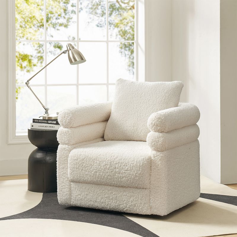 Arturo Modern Swivel Chair with One Pillow|ARTFUL LIVING DESIGN, 2 of 10