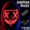 Joyfy Halloween Party Favors LED Light Up Mask & Glove Set For Halloween Cosplay Costume 3 Glow Modes Adult Teenager Dress Up Party Accessories - 2 of 4