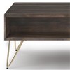48" Solid Mango Hardwood Lift Top Coffee Table with Storage, Iron Hairpin Legs, Ideal for Living Room or Family Room - 4 of 4