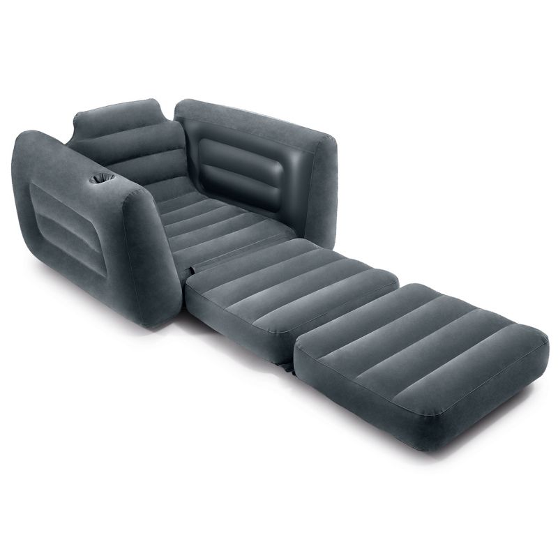 Intex 66551EP Inflatable Pull-Out Sofa Chair Sleeper that works as a Air Bed Mattress, Twin Sized (3 Pack), 3 of 7