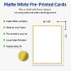 Avery Printable Full-Sheet Cardstock, Gold Beads, 8.5" x 11", Matte White Full-Sheet Cardstock, Laser/Inkjet, 10ct, Great for Craft Cardstock Paper - 2 of 4
