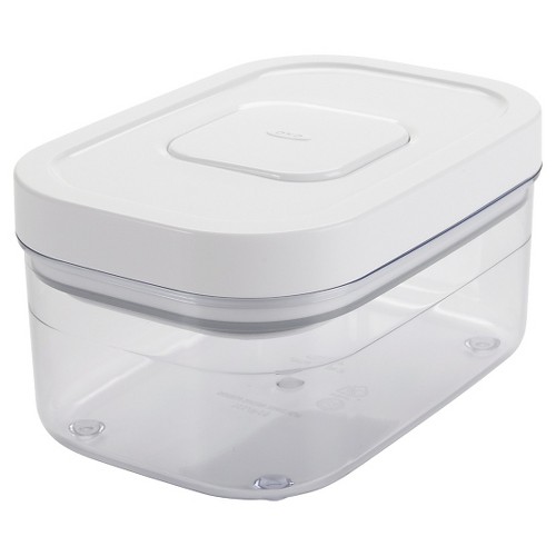 OXO POP 0.5qt Airtight Food Storage Container, White Clear