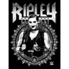 Juniors Womens WWE Ripley Black and White Photo T-Shirt - 2 of 4