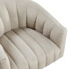 Velvet Upholstered Swivel Barrel Chair with Plush Cushion and Modern Living Room Design for Living Room - 4 of 4