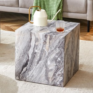 KWPZQEB Modern Coffee Table, Wooden Coffee Table with Special Texture Design, Square Coffee Tables for Living Meeting Room - 1 of 4