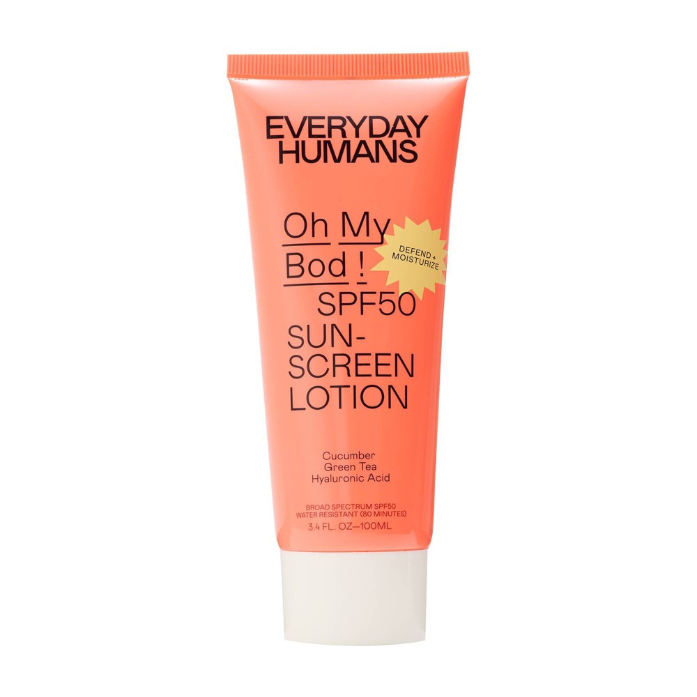 Photos - Cream / Lotion Everyday Humans Oh My Bod! Body Sunscreen - SPF 50 - 3.4 fl oz
