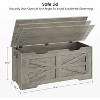 Coucheta 39.4" Farmhouse Storage Bench with Lid, Toy Chest with Soft-Close Hinge & 350lb Capacity, Style Entryway Storage Trunk - 3 of 4