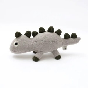 TopComfy Baby and Toddler Learning Toys Knitted Stuffed Dinosaur Soft Toy Thick Knitted Fabric 3d Head Limbs Cool Gift For Boys, Gray, 17"*6"*2" - 1 of 4