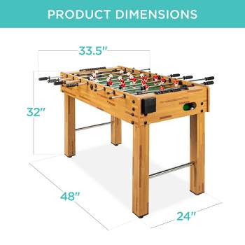 Best Choice Products 48in Competition Sized Foosball Table for Home, Game Room w/ 2 Balls, 2 Cup Holders