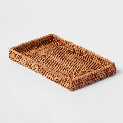 Rattan Tray Light Brown - Threshold&#8482;