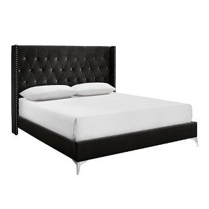 New Classic Furniture,Huxley Wood Queen Bed, Black - 1 of 4