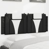 vidaXL Headboard Cushion Bedroom Upholstered Pillow Back Headboard Faux Leather - Black and White 53.9" - 2 of 4