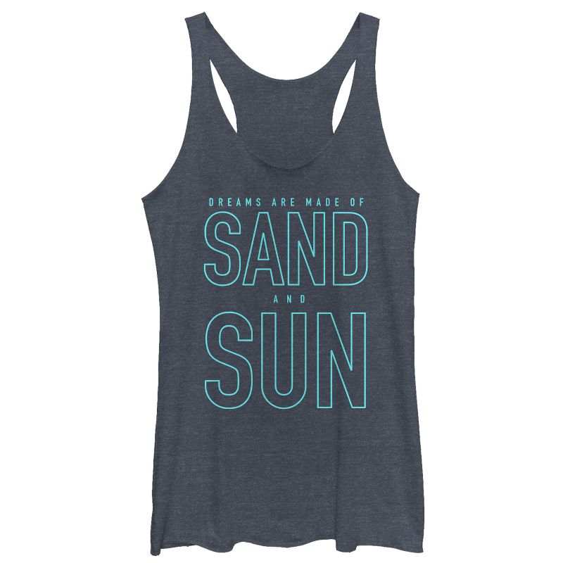 Women's CHIN UP Sand and Sun Dreams Racerback Tank Top, 1 of 4