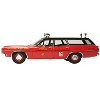 1970 Ford Galaxie Station Wagon "Chicago Fire Department" Red with Black Top 1/43 Diecast Model Car by Goldvarg Collection - 3 of 4