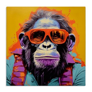 Stupell Industries Pop Style Gorilla, 24" x 24" - 1 of 4