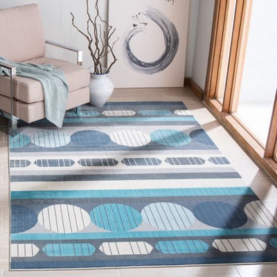 Art Deco Inspired 8' x 10' Gray Abstract Synthetic Area Rug