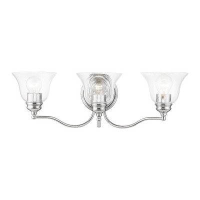 Livex Lighting Moreland 3 - Light Vanity in  Polished Chrome