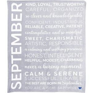 Pavilion Gift Company - September - 50" x 60" Royal Plush Blanket - Throw Blankets - 1 of 4
