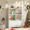 Bookshelf and Toy Organizer, Kids Book Shelf for Kid Rooms with Door, Cubes Storage Organizer,Wood Children Bookcase - 3 of 4