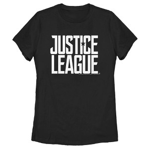 Women's Zack Snyder Justice League Stacked Large Logo Reverse T-Shirt - 1 of 4