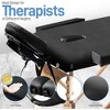 SereneLife Portable Folding Massage Table with Carrying Case - Black - 4 of 4