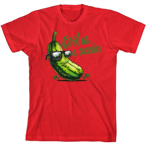 Cool As A Cucumber Humor Youth Red Crew Neck Short Sleeve Tee xxl Target