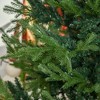 Soscooter 7.5 Foot Artificial Christmas Tree, Pine Hinged Xmas Tree with 1218 Realistic Branches, Steel Base, Auto Open, Green - 2 of 4
