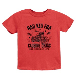 Rad Kid Era Causing Chaos - Youth Short Sleeve Graphic T-Shirt and Toddler Short Sleeve Graphic T-Shirt - 1 of 3
