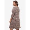 ellos Plus Size Madison Knit Three-Quarter Sleeve Dress - 3 of 4