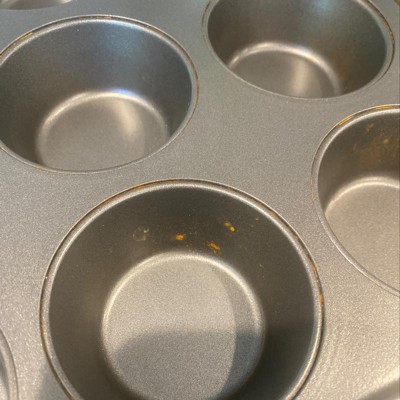 Goodcook 04031 Muffin Pan, Round Impressions, Steel, 12