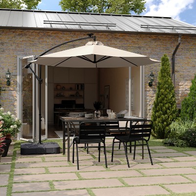 Heavy Duty Black Plastic Square Wheeled Umbrella Base