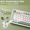 Wireless Mechanical Keyboard, 75% Layout with Knob, Hot Swap Gasket Custom Structure, Creamy Pre-lubed Switches, RGB Backlit, Bluetooth/Type-C/2.4G - 4 of 4