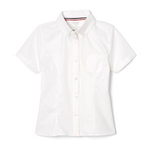 French Toast School Uniform Girls Short Sleeve Fitted Oxford Shirt (Feminine Fit) - 1 of 2