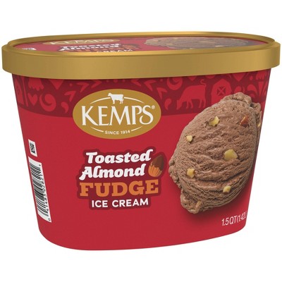 Kemps Old Fashioned Toasted Almond Fudge Ice Cream - 48oz