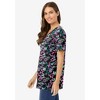 Woman Within Women's Plus Size Perfect Printed Crewneck Tunic - 4 of 4