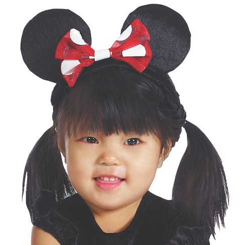 Baby Girls MINNIE MOUSE Halloween Costume Dress Ears 6 12 18 Months 2T PINK  NEW