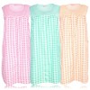 JEFFRICO 3 Pack House Dresses for Women with Pockets - Lightweight Breathable Sleeveless Zipper Front Housecoat Dusters - 2 of 4