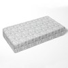 Bacati - Cityscape Gray on white background 100 percent Cotton Universal Baby US Standard Crib or Toddler Bed Fitted Sheet - 2 of 4