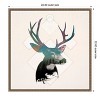 Amanti Art Stag Double Exposure Wildlife Art I by Circle Art Group Framed Canvas Wall Art - 4 of 4