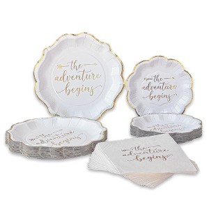Kate Aspen The Adventure Begins 72 Piece Party Tableware Set (24 Guests) | 00248NA-KIT - 1 of 4