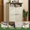Shoe Cabinet Storage Cabinet Shoe Cabinet with FlipOut Compartments for Entryway - 3 of 4